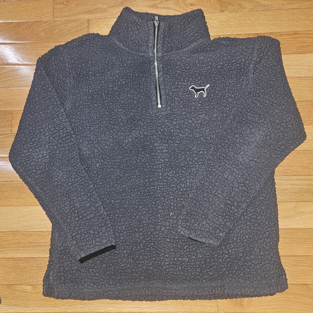 PINK Fuzzy 1/4 zip